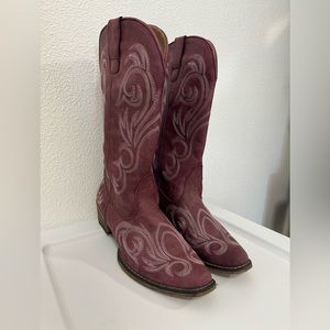 Dark pink/maroon Cowgirl Boots - WORN ONCE